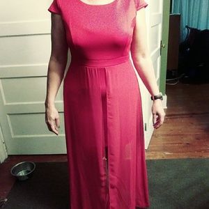 Red cocktail dress